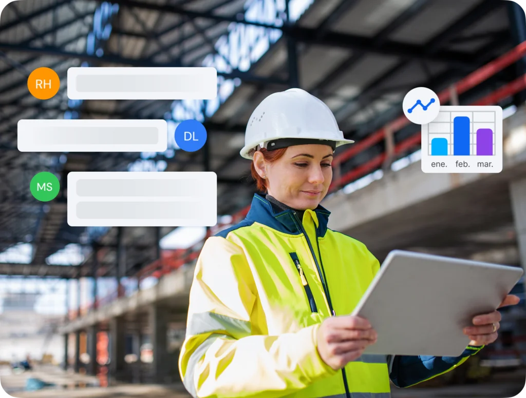 Responsable de calidad supervisando en tiempo real con Solved