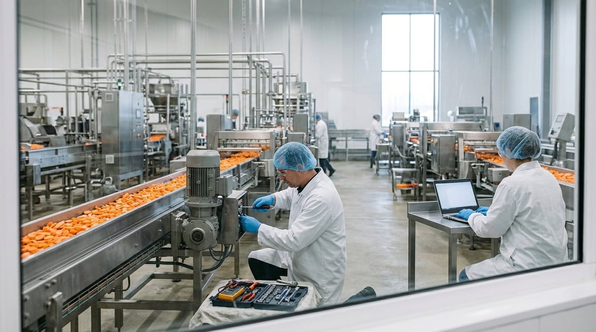 Mantenimiento preventivo de equipos en planta