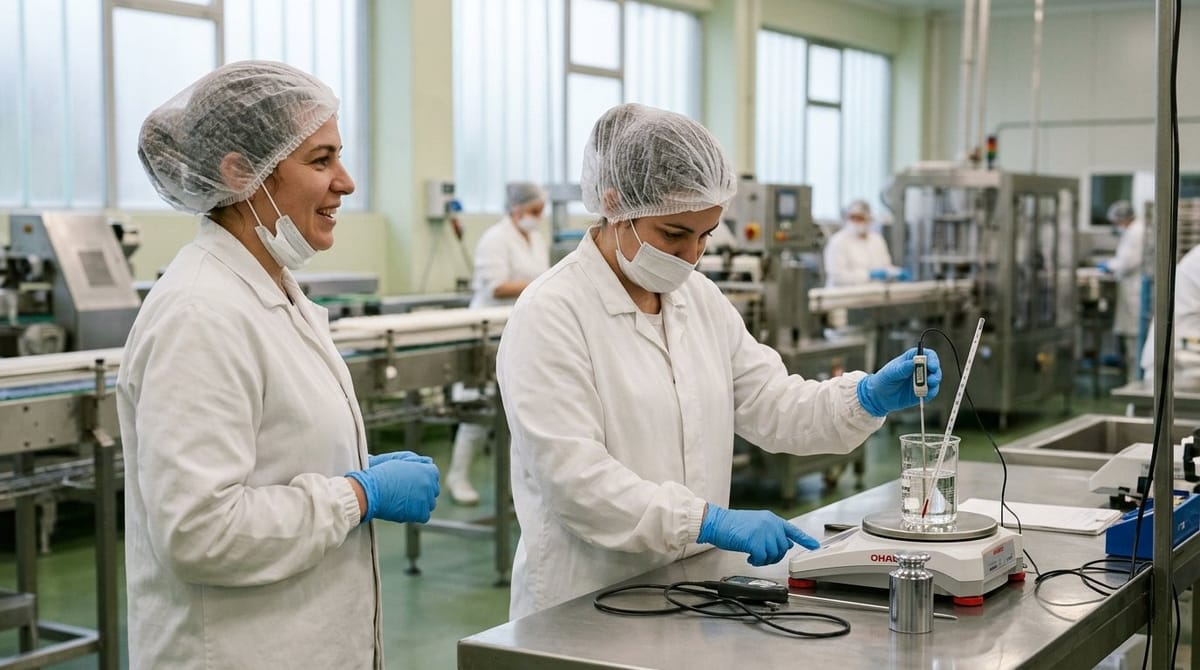 Calibración de equipos de medición en planta